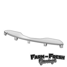 1947-53 Chevrolet Truck Front Bumper Splash Apron, Black