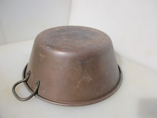 Antique copper jam pan fish - copper,