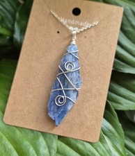 Raw Blue Kyanite Pendant