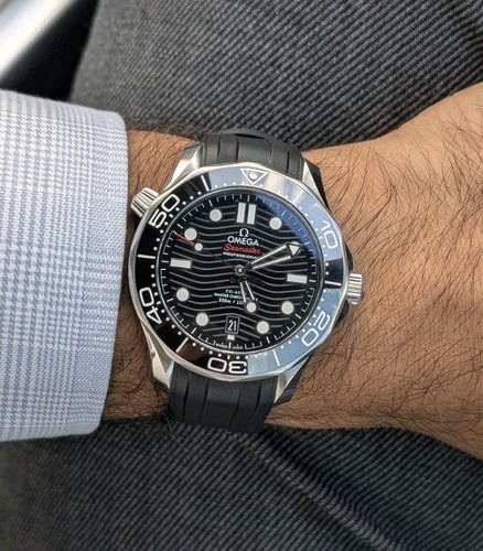 2024 black omega seamaster - black,