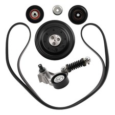 Crankshaft Pulley Fan Belt Tensioner Kit for Ford Mondeo MK3 2.0 TDCi 2000-2007