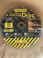 5 Piece Cutting & Grinding Disk Set 230mm Cutting Metal Stone Concrete 