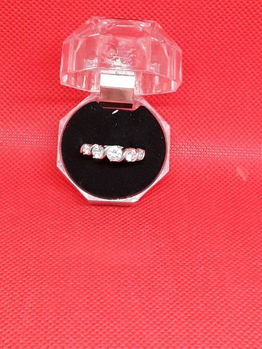 Ladies silver eternity ring - ladies,