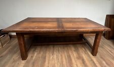 huge heavy expandable oak table 