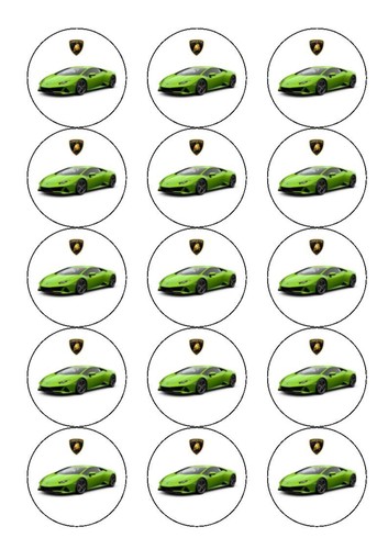 Lamborghini pre cut edible - lamborghini,
