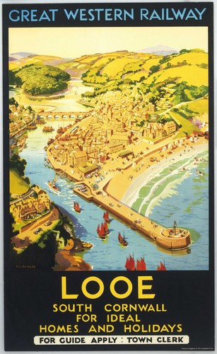 Looe cornwall england old - cornwall,, (old