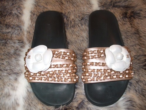 Chanel gold leather - chanel,