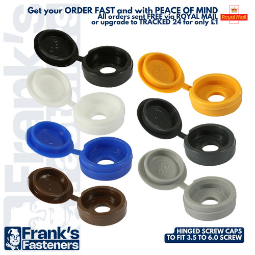 Hinged screw caps - screw,