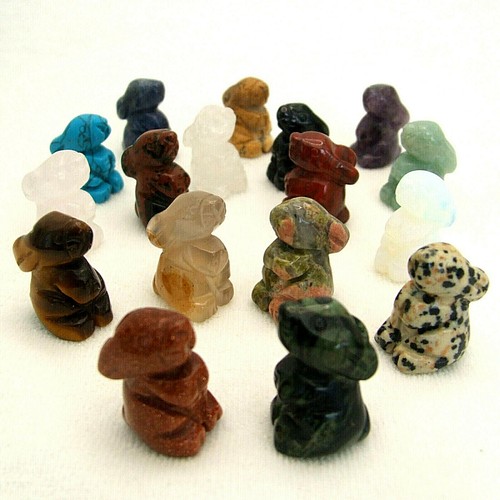 Gemstone rabbit hand - gemstone,