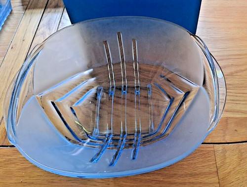 Art deco blue pressed - art, glass