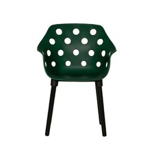 Dark Green Durable Cheese Occasional Chair with Black Legs - Was £60.00