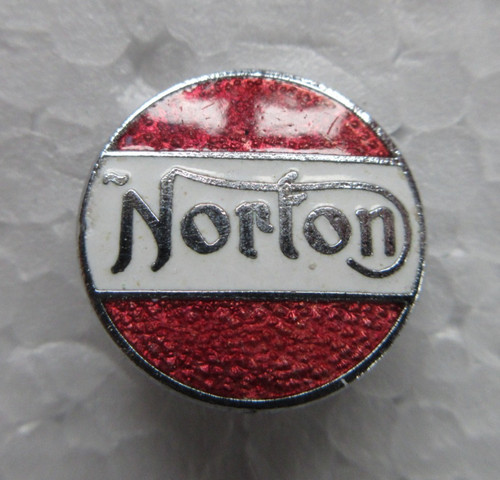 Vintage norton enamel badge - norton,