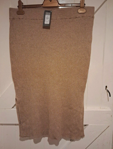 Primark camel ribbed knit midi - knit,