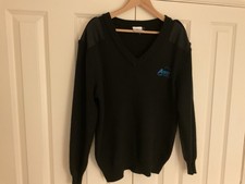 AEROS FLIGHT TRAINING OFFICIAL PILOT UNIFORM SWEATER . NAVY BLUE . SIZE S