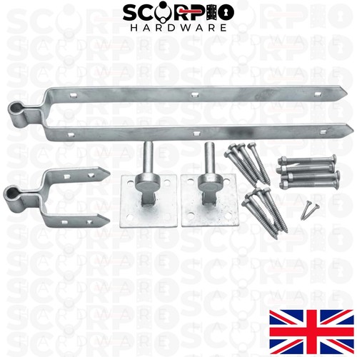 Field gate hinge set - hinge, double