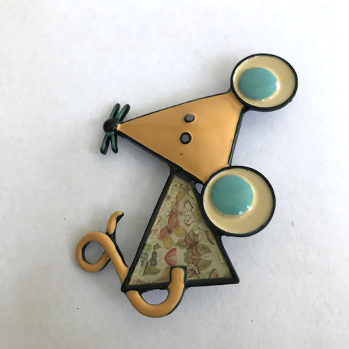 Quirky enamelled metal - quirky, mouse