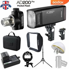 Godox AD200Pro TTL 2.4G Outdoor Pocket Flash+60*60cm S-type Bracket softbox Kit