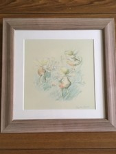 Baby Fairies Picking Flowers Mounted & Framed Print By Beverlie Manson