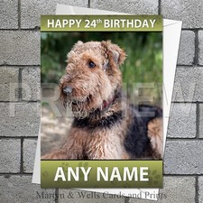 Welsh Terrier birthday card