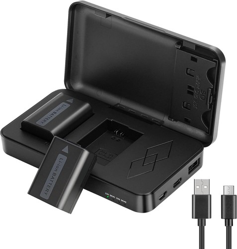 Fw50 battery dual - 2×, np-fw50
