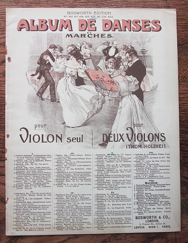C1903 album danses violin - danses,