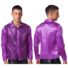 UK Mens Dance Shirt Tops Jazz