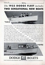 1933 SPORT DODGE BOAT CRUISER