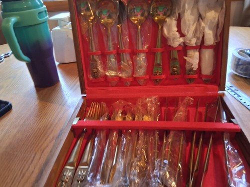 Vintage thailand flatware set - vintage,