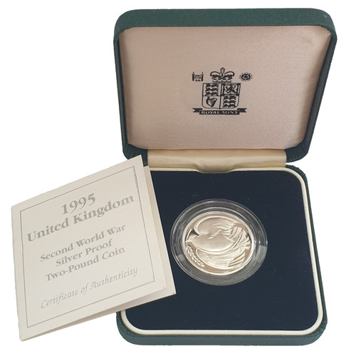1995 silver proof two - proof, £2