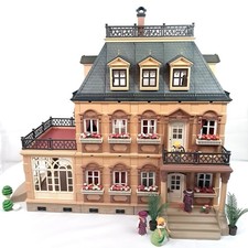 Playmobil Victorian Mansion Dolls House 5300 Vintage With Figures & Accessories