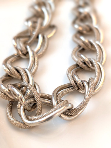 Vintage chain link necklace - chain,