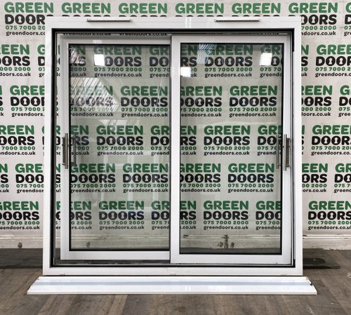 White sliding patio doors - white,