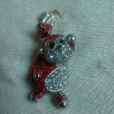 Vintage signed BUTLER & WILSON monkey brooch with bananas & articulated feet