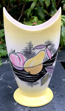 Royal Winton 50s 60s MCM vase modernist still life fruit bowl artist brush pot