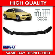 FRONT LOWER BUMPER SPLITTER SPOILER LIP GLOSS BLACK M-TECH FOR BMW E46 1998-2003