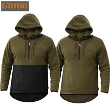 Game Alpine Fleece Smock Hoodie 1/4 Zip Pullover Jumper Mens Hunting NEW MODEL