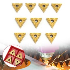 10x Lathe Carbide Triangular Tips Inserts Turning Cutting Tools TNMG 160404 NEW