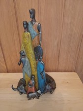 African tribal family resin - african, family.resin