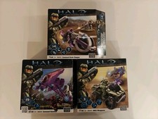 Halo Mega Bloks Triple Bundle 96845 Chopper 96859 Banshee 96849 Mongoose