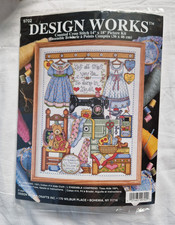 Design Works Sewing/Making Themed Counted Cross Stitch Picture Kit - Joan Eliott