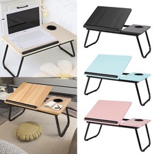 Folding Laptop Table Stand Bed Tray Sofa Lap Computer Desk Notebook Breakfast