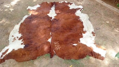 Natural cowhide large rug - natural,