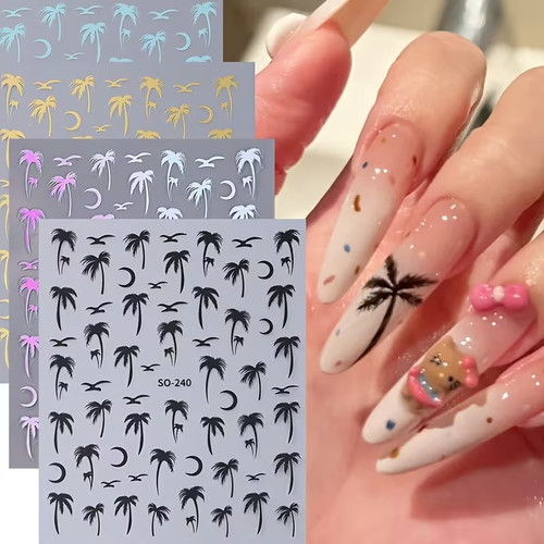 Four nail stickers featuring - nail, a