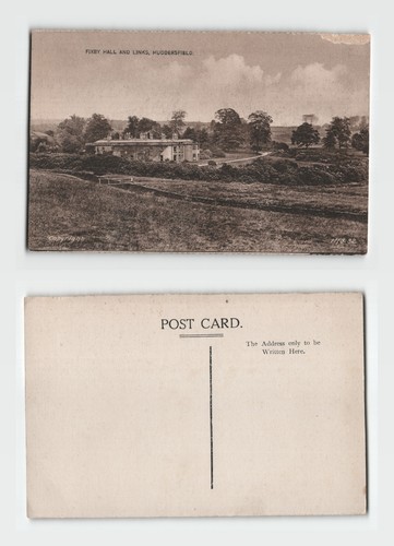 Postcard fixby hall and - fixby,