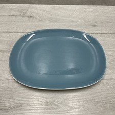 POOLE POTTERY TWINTONE BLUE MOON SERVING PLATE 9" x 12"