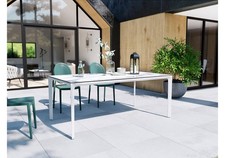Outdoor Dining Table Aluminium 8 Seat White Table stunning RRP 1800 top quality