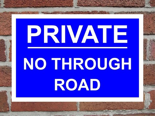 Private through road - private, rigid