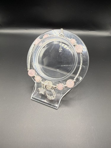Rose quartz sphere - quartz, silver