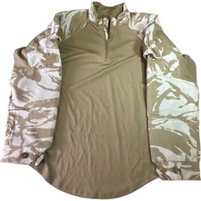 British Army UBACS Shirt Desert Camo Under Body Armour Combat Shirt Medium