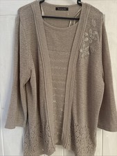 Ladies Beige Jumper Size Large